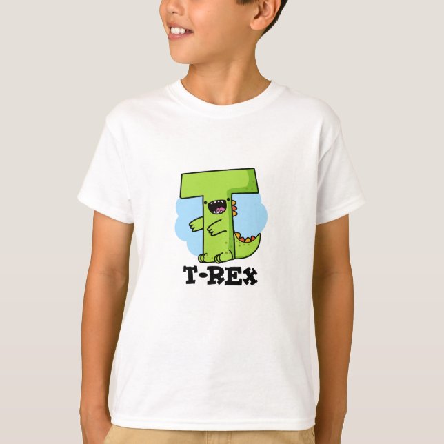 Camiseta T-Rex Funny Alphabet Dinosaur Pun (Anverso)