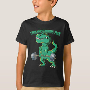 Camiseta T-rex Gimnasio Culturismo Tyrannosaurus Flex