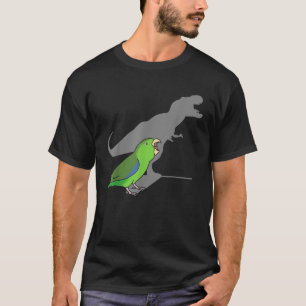 Camiseta T rex Green Parrotlet Cute Parakeet Funny Parrot B