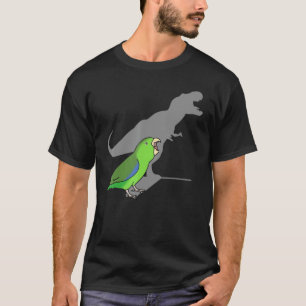 Camiseta T Rex Green Parrotlet Cute Parakeet Parrot Birb
