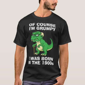 Camiseta T-Rex gruñón milenial o boomer