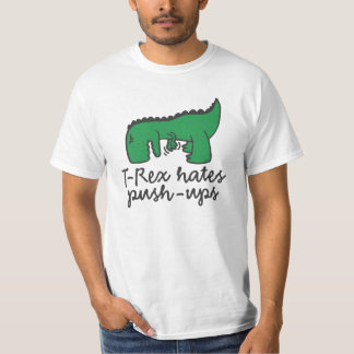 Camiseta T-Rex hates push-ups