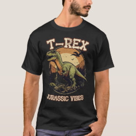 Camiseta T-REX jurassim vibes pre-histórico dinosaurio