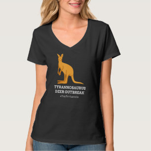 Camiseta T Rex Kangaroo Tyrannosaurus Deer Australia Humor