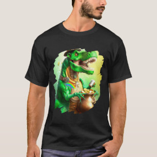 Camiseta T Rex Leprechaun St Patricks Day Tyrannosaurus Re
