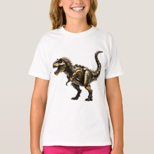 Camiseta T-Rex Mech Steampunk – Bestia Dino de Latón