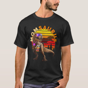 Camiseta T Rex Mom Beach Retro Vintage Funny Dinosaur Mom