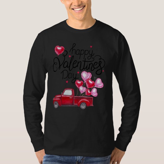 Camiseta T Rex Monster Truck Riding Toddler Valentineu2019s (Anverso)