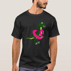 Camiseta T Rex Natación Guay Dino Flamingo Summer Tee