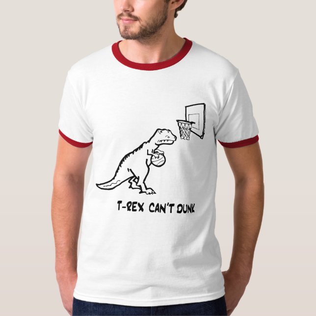 Camiseta T-Rex no puede clavada - modificada para (Anverso)