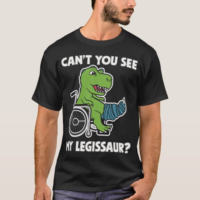 Camiseta T-Rex NO PUEDES VER MI dinosaurio LEGISLATIVO (Anverso)