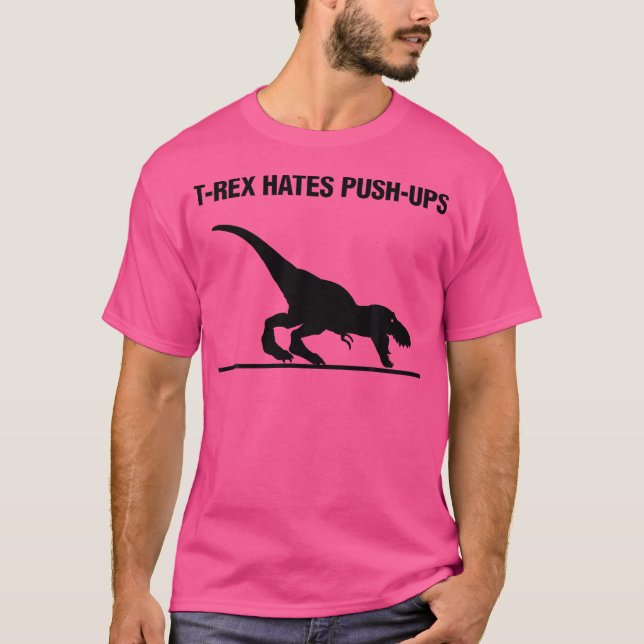 Camiseta T-Rex Oates Push-Ups (Anverso)