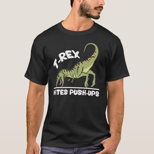 Camiseta T-Rex Oates Push-Ups (Anverso)