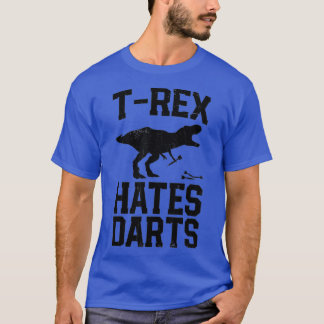 Camiseta T rex odia a los Dardos Graciosos Dart Player Dino