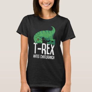 Camiseta T Rex Odia Chaturanga Yoga Brazos Cortos Dino TR