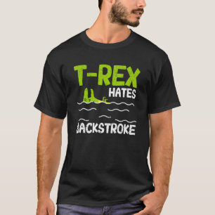 Camiseta T Rex Odia El Retroceso Del Bañador De Dinosaurios