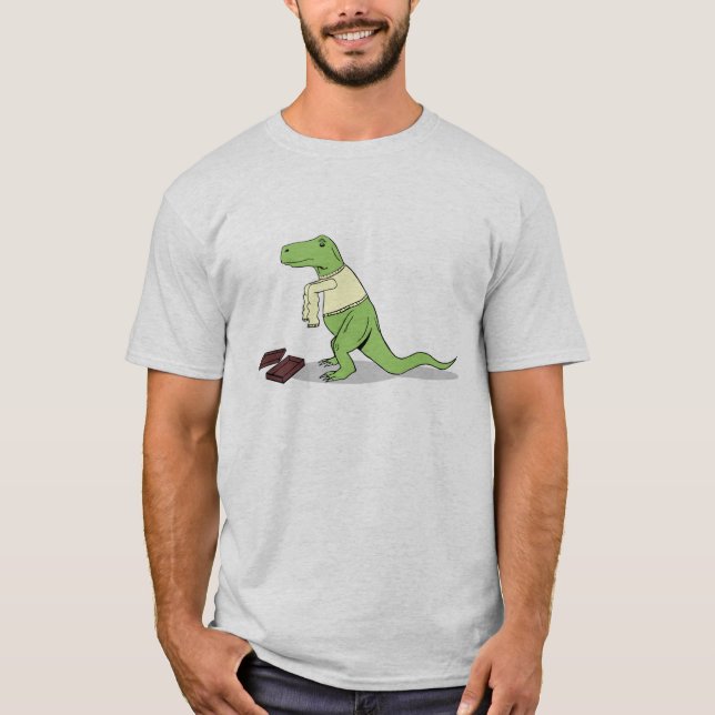 Camiseta T.rex odia las mangas largas (Anverso)