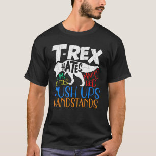 Camiseta T Rex Odia Muchas Cosas Dino Gear Para Los Niños