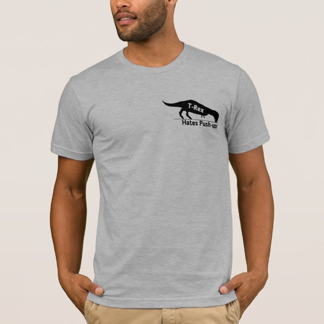 Camiseta T-Rex odia pectorales (Anverso)