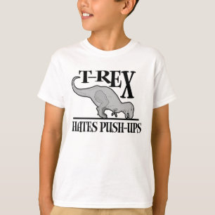Camiseta T-Rex odia pectorales $20,95 niños