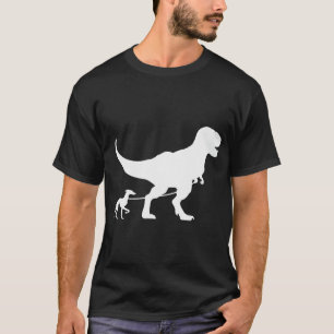 Camiseta T-Rex Paseando a un Perro Divertido Padre de Galgo