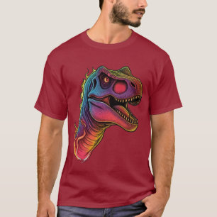 Camiseta T-Rex psicodélico