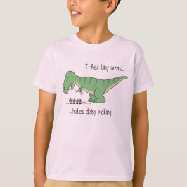Camiseta T-Rex tiny arms: daisy picking