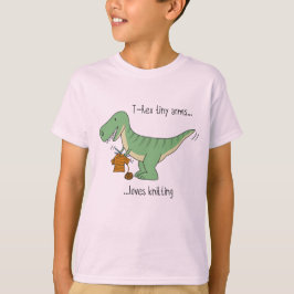 Camiseta T-Rex tiny arms: knitting