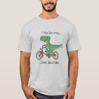 Camiseta T-Rex tiny arms loves dutch bikes