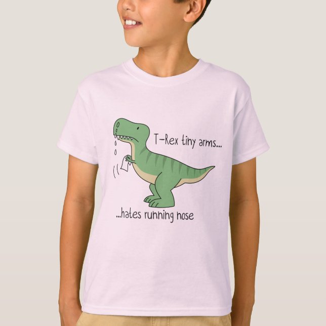 Camiseta T-Rex tiny arms: running nose (Anverso)
