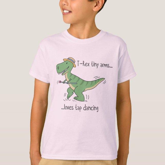 Camiseta T-Rex tiny arms: tap dancing (Anverso)