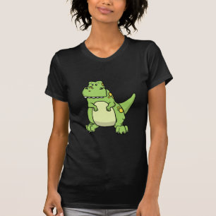 Camiseta T-Rex verde lindo