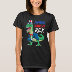 Camiseta T Rex Veterans Day Niños Amerisaurus Rex Dino