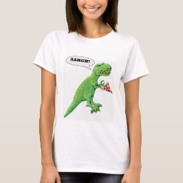 Camiseta T-Rex y pizza