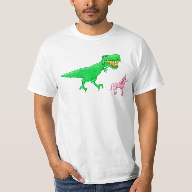 Camiseta T-Rex y unicornio (Anverso)