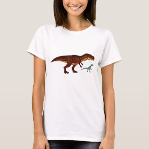 Camiseta T-Rex y Velociraptor