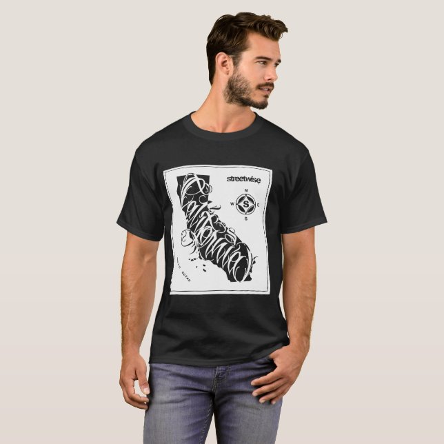 Camiseta T-S pícaros de California de la pintada de Cali (Anverso completo)