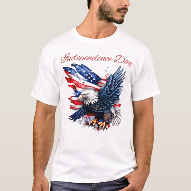 Camiseta t shert independence day. (Anverso)