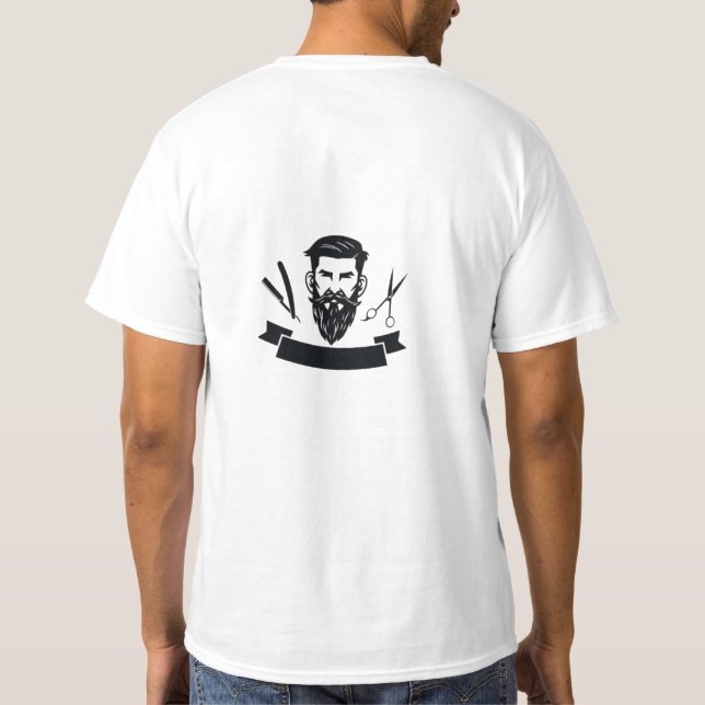 Camiseta T-shert para barbero (Reverso)