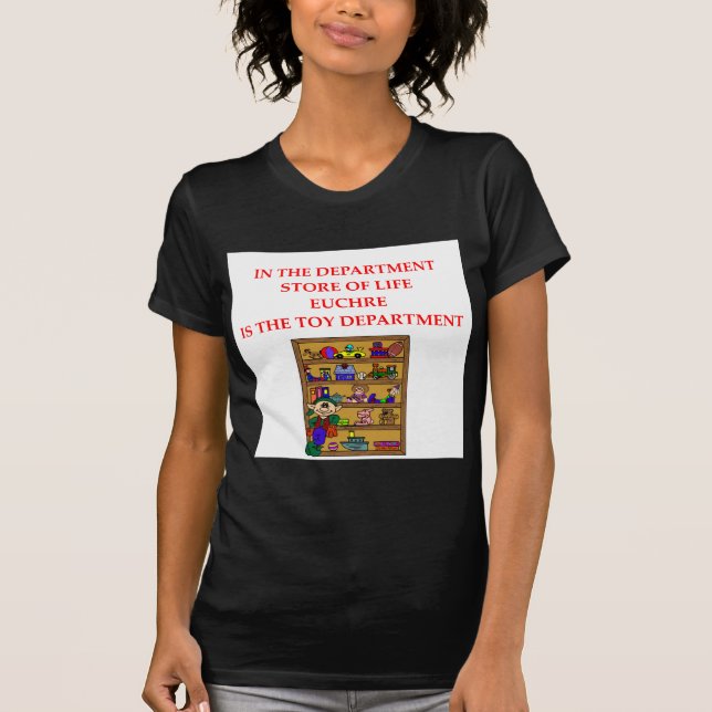 Camiseta T-shhirts de los regalos del jugador del EUCHRE (Anverso)