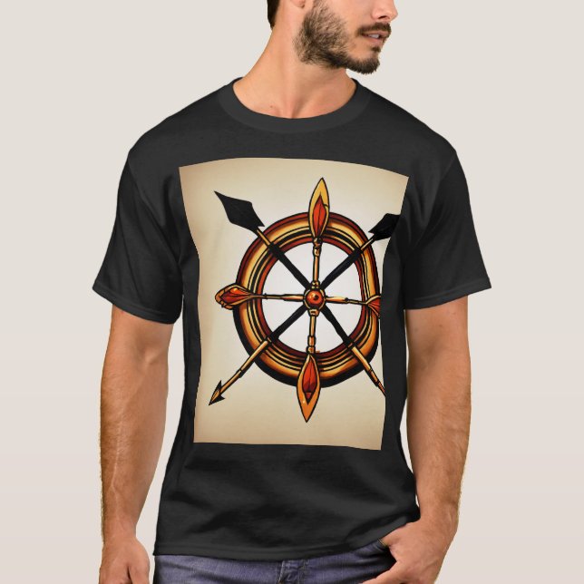 Camiseta T-shir con tema de tatuajes (Anverso)