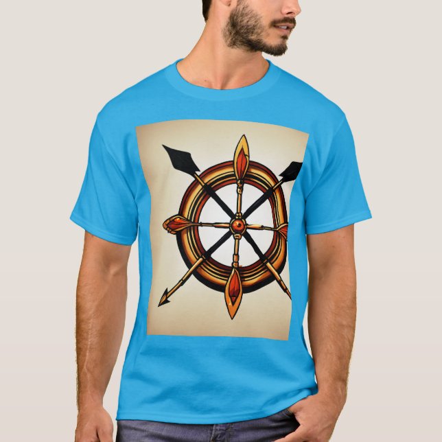 Camiseta T-shir con tema de tatuajes (Anverso)