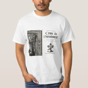 Camiseta T-shir de los hombres blancos del crimen y del
