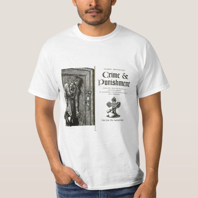 Camiseta T-shir de los hombres blancos del crimen y del (Anverso)