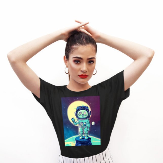 CAMISETA T-SHIRS DE ASTRONAUT CAT FUNNY (Subido por el creador)