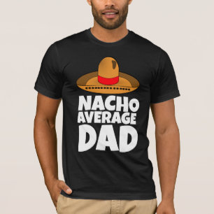 CAMISETA T-SHIRS DE NACHO PROMEDIO DAD (NEGRO)