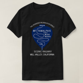 Camiseta T-Shirt 1911 Ferrocarril Crookedest Mt Tamalpais
