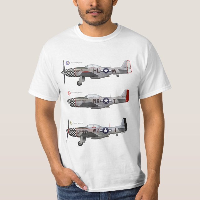 Camiseta T-Shirt 78th Fighter Group P-51 Mustang (Anverso)
