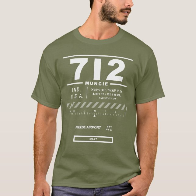 Camiseta T-Shirt 7I2 del aeropuerto de Reese (Anverso)
