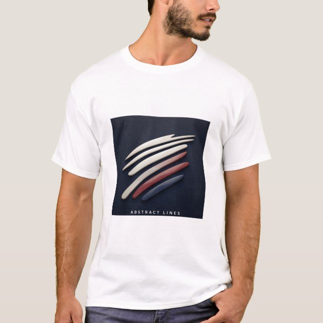 Camiseta T-shirt Abstract Lines (Anverso)